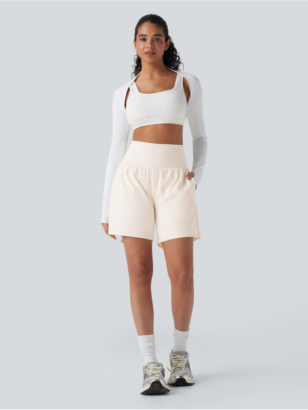 NWOT HalaraSoftly Zero Airy Super High Waisted 2-in-1 InstantCool 7" Shorts SM